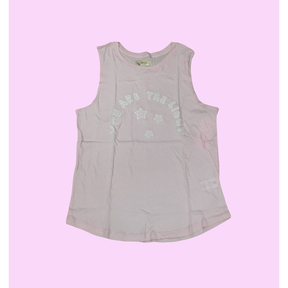 Spiritual Gangster SMALL You Are The Light Blush Pink Tank Top